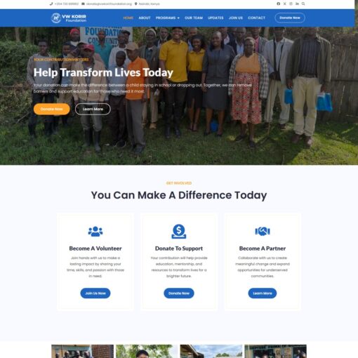 Charity Fundraising Website