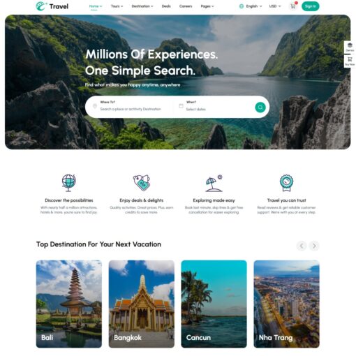 Tours and Travel Website