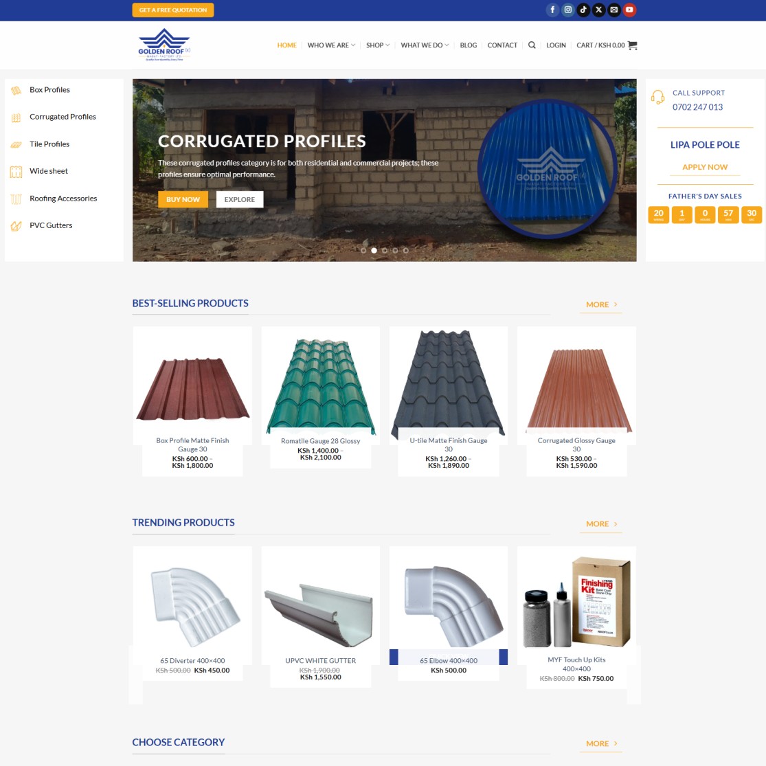Construction Company Website