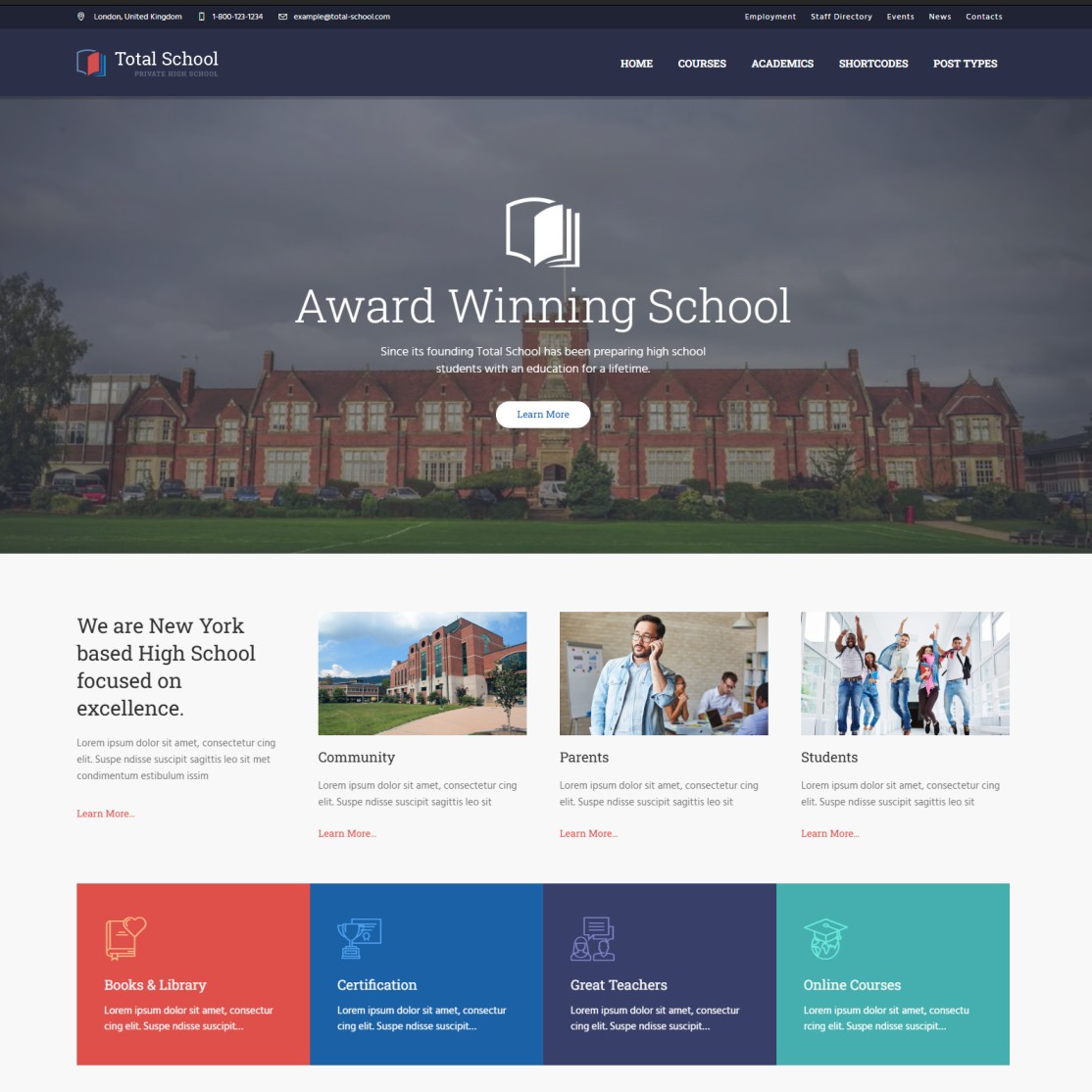 High School Website