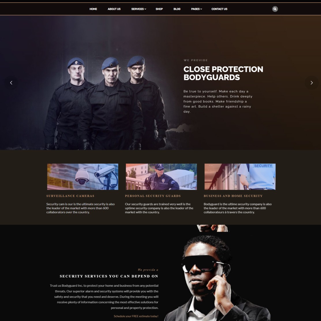Security Company Website